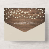 Alles in één Bourgogne pompoen All In One Uitnodiging (Achterkant)