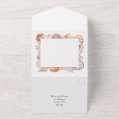 Alles in één bruiloft all in one uitnodiging (Buitenkant)