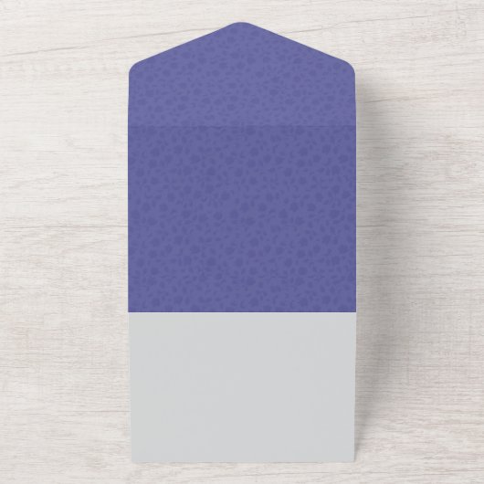 Alles in één bruiloft all in one uitnodiging (Buitenkant)