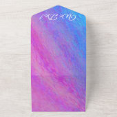 Alles in één bruiloft all in one uitnodiging (Buitenkant)