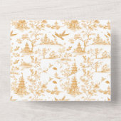 Alles in één bruiloft all in one uitnodiging (Achterkant)