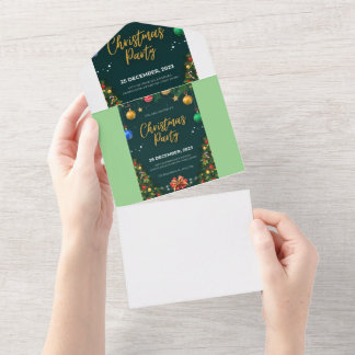 Alles in één bruiloft uitnodigen 2023, all in one uitnodiging