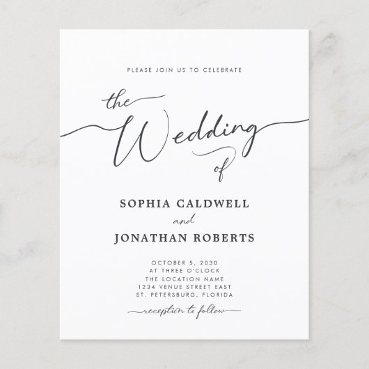 Alles in één budgetkalligrafie (Voorkant)