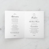 Alles in één elegante gevouwen  monogram bruiloft (Binnen)