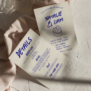 Alles in een grunge hand getekende taart retro bru kaart