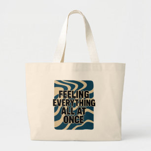 Alles in één keer voelen - Canvas tas
