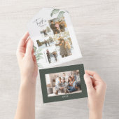 Alles-in-één multifotogalerij all in one uitnodiging (Afscheurbaar)