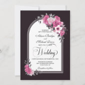 Alles in één roze boomgaard Mulberry Weddenschap Kaart (Voorkant)