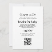 Alles in één roze geel bloemig citroen Baby shower Kaart (Achterkant)