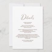 Alles in één rustieke herfst bloemenbruiloft kaart (Achterkant)