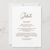 Alles in één zonnebloem bloemenhout bruiloft kaart (Achterkant)