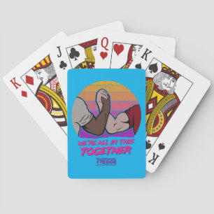 Alles in elkaar gaan pokerkaarten