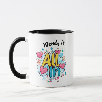 Alles in" gepersonaliseerde koffie Mok