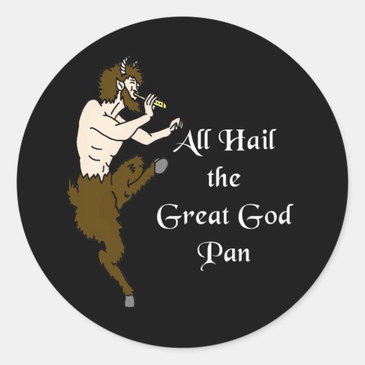 Alles in gevaar De grote God Pan Sticker (Voorkant)