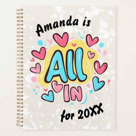 "Alles in graffiti-stijl" Planner (Voorkant)