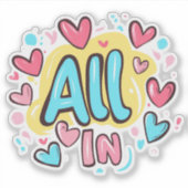 "Alles in graffiti-stijl" Sticker (Voorkant)