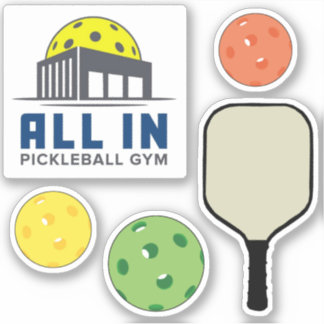 Alles in Pickleball Gym Stickers