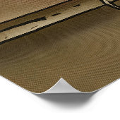 Alles in Vanity Black Outline Art Poster (Hoek)