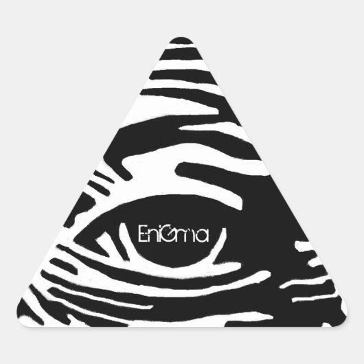 Alles in zicht driehoek sticker (Voorkant)