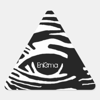 Alles in zicht driehoek sticker