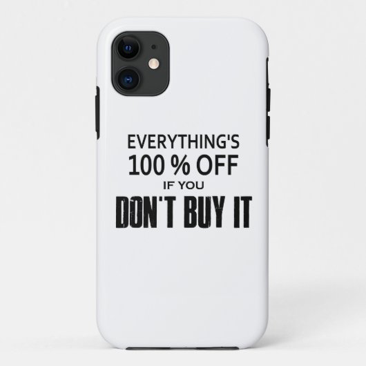 Alles is 100% korting als je het niet koopt Case-Mate iPhone case (Achterkant)