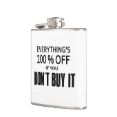 Alles is 100% korting als je het niet koopt heupfles (Links)