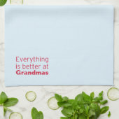 Alles is beter bij oma theedoek (Gevouwen)