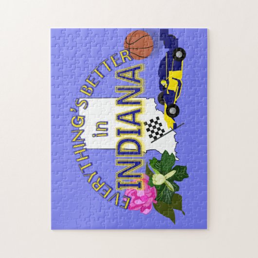 Alles is beter in Indiana Puzzle Legpuzzel (Verticaal)