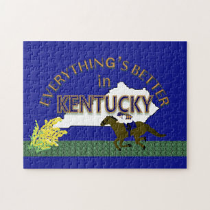 Alles is beter in Kentucky Puzzle Legpuzzel