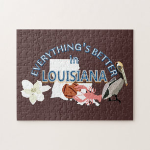 Alles is beter in Louisiana Puzzle Legpuzzel