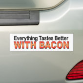 Alles is beter met Bacon grappige sticker (Op auto)