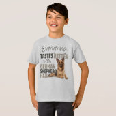 Alles is beter met de Duitse herderhaar T-shirt (Voorkant volledig)