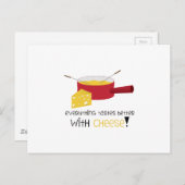 Alles is beter met kaas! briefkaart (Voorkant / Achterkant)