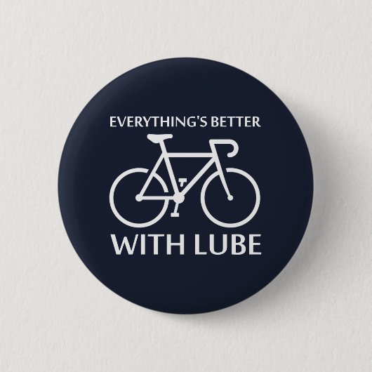 Alles is beter met Lube Ronde Button 5,7 Cm (Voorkant)