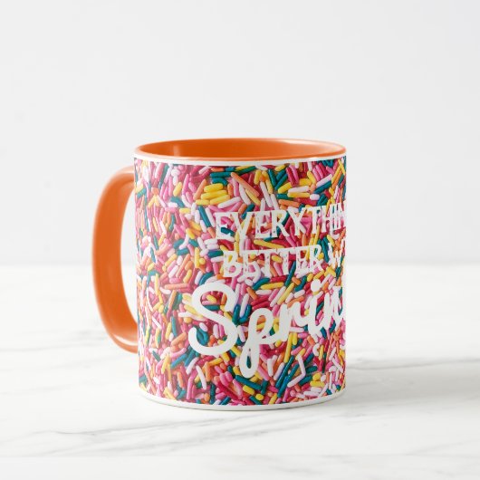 Alles is beter met Sprinkles Mok (Voorkant links)