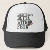 Alles is Betta met feta-kaas Griekse stijl Trucker Pet (Voorkant)