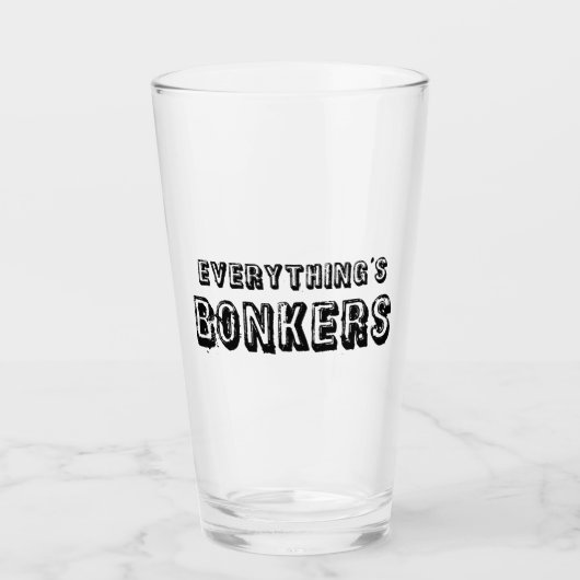 Alles is bonkers glas (Voorkant)