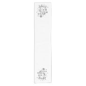 Alles is Calm/Kerstcitaat/Holiday Table Runner Korte Tafelloper (Voorkant)
