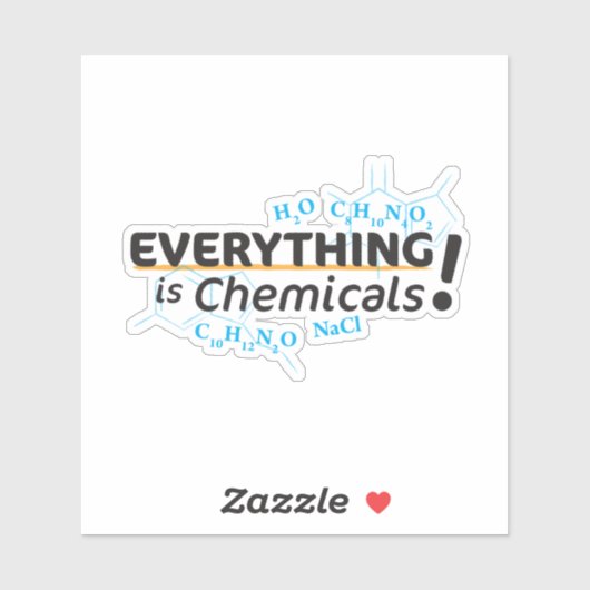 ALLES IS CHEMICALIËN STICKER (Vel)