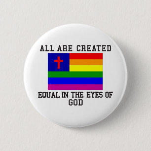 Alles is Creëer gelijk Ronde Button 5,7 Cm