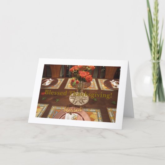 Alles is een geschenk van God, Thanksgiving Kaart (Voorkant)