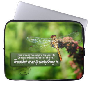"Alles is een wonder" Inspirerend quote Laptop Sleeve