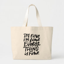 Alles is fijn Tas met handschrift