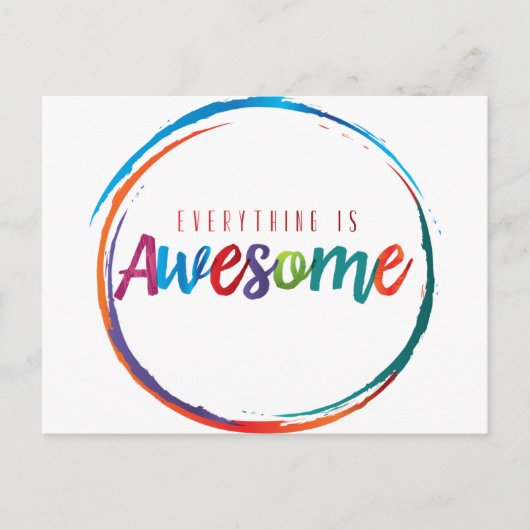 Alles is Geweldige Briefkaart (Voorkant)