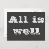 Alles is goed Briefkaart (Voorkant / Achterkant)