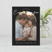 Alles is goed Cute Gezins Kerstkaart (Staand voorkant)