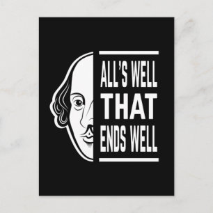 Alles is goed dat eindigt met een goede Shakespear Briefkaart