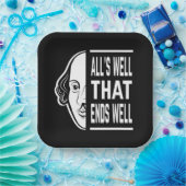 Alles is goed dat eindigt met een goede Shakespear Papieren Bordje (Feest)