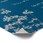 "Alles is goed" Poster (blauw) (Hoek)