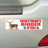 Alles is groter in Texas Bumpersticker (Op auto)